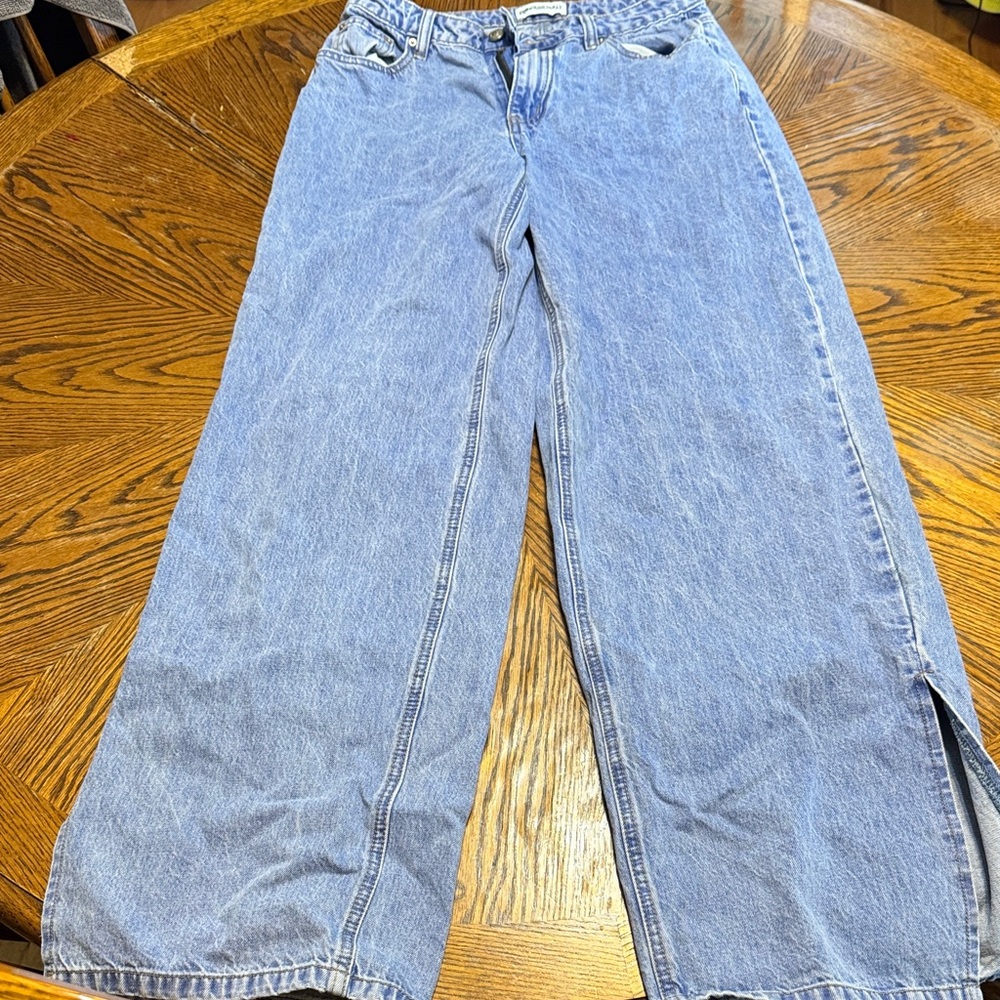 Princess Polly Lorinzo Low Rise Jeans Electric Blue - size 4